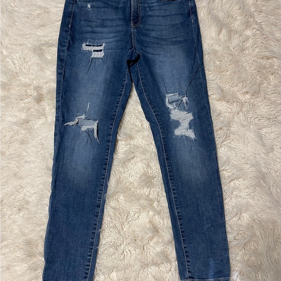 SO Denim - SO Blue Skinny Jean Distressed